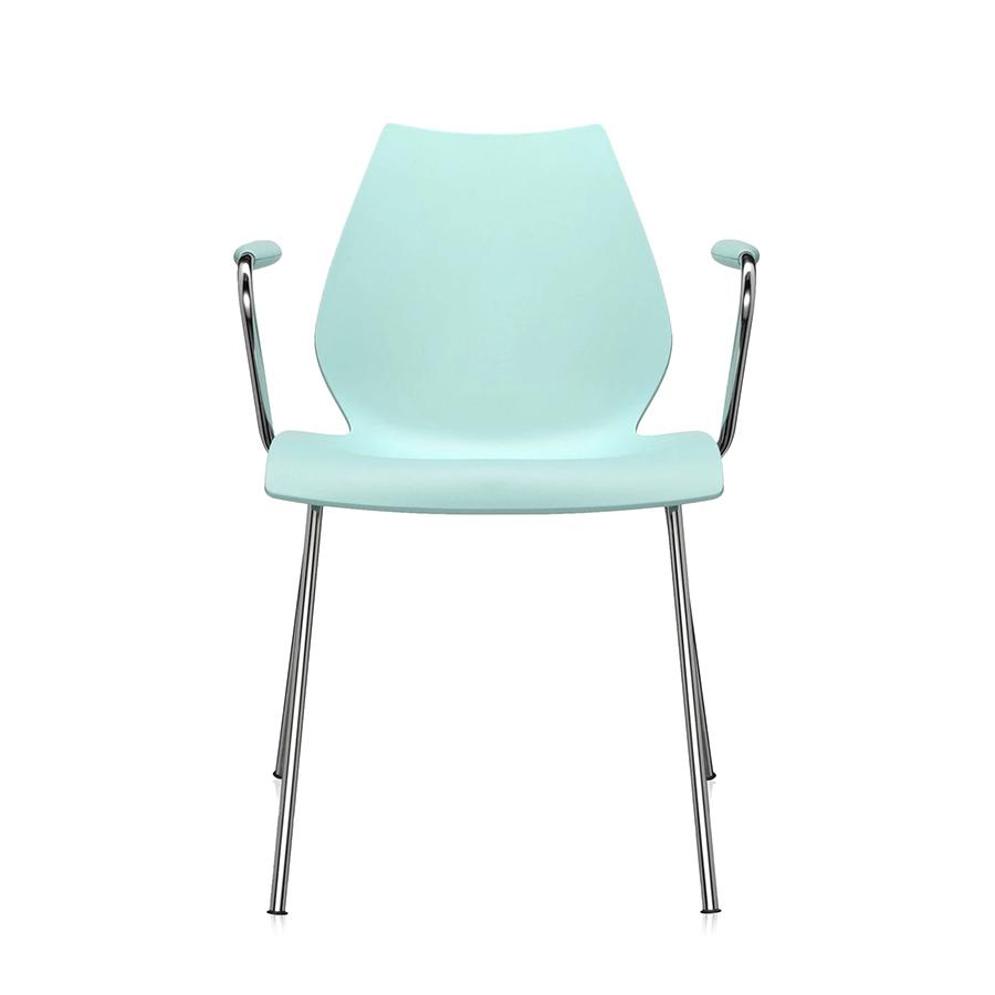 Kartell Set De Chaises Avec Accoudoirs Maui Bleu Clair