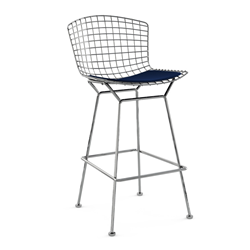 KNOLL tabouret hauteur comptoir avec coussin BERTOIA