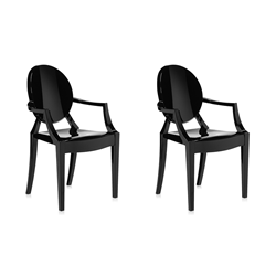 KARTELL set de 2 chaises LOUIS GHOST