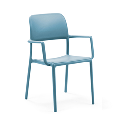 NARDI set de 4 chaises avec accoudoirs RIVA pour extérieur CONTRACT COLLECTION