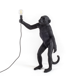 SELETTI lampadaire MONKEY LAMP à LED BLACK EDITION