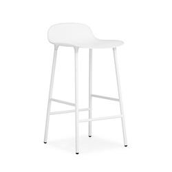 NORMANN COPENHAGEN tabouret FORM BARSTOOL H 65 cm avec piètement en acier verni