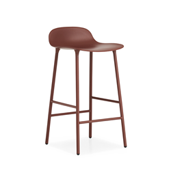 NORMANN COPENHAGEN tabouret FORM BARSTOOL H 65 cm avec piètement en acier verni