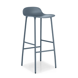 NORMANN COPENHAGEN tabouret FORM BARSTOOL H 75 cm avec piètement en acier verni