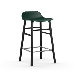 NORMANN COPENHAGEN tabouret FORM BARSTOOL H 65 cm avec piètement en bois noir