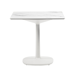 KARTELL table MULTIPLO avec plateau carré 118 cm et grande base carrée