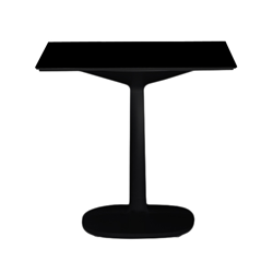 KARTELL table MULTIPLO avec plateau carré 118 cm et grande base carrée