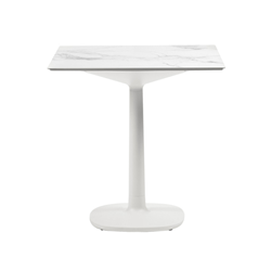 KARTELL table MULTIPLO avec plateau carré 78 cm et petite base carrée