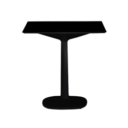KARTELL table MULTIPLO avec plateau carré 78 cm et petite base carrée