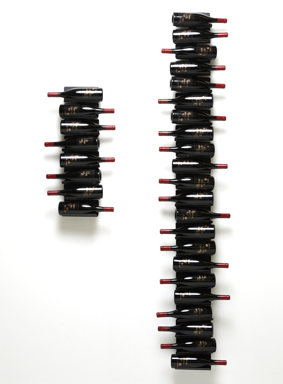 OPINION CIATTI porte-bouteilles vertical autoportant PTOLOMEO VINO H 213 cm  (Structure acier corten, base acier corten - Structure, étagères et base en  fer laqué) - Amoble Design