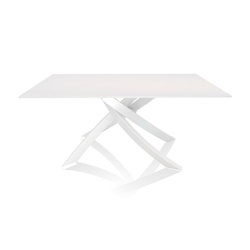 BONTEMPI CASA table avec structure blanche ARTISTICO 20.13 160x90 cm