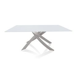 BONTEMPI CASA table avec structure gris clair ARTISTICO 20.00 180x106 cm