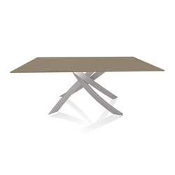BONTEMPI CASA table avec structure gris clair ARTISTICO 20.00 180x106 cm