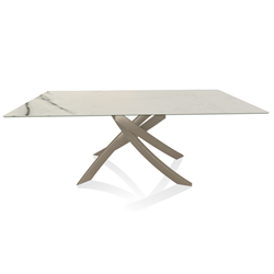 BONTEMPI CASA table avec structure sable ARTISTICO 52.45 200x100 cm