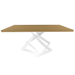 BONTEMPI CASA table avec structure blanche ARTISTICO 20.01 200x106 cm