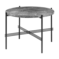 GUBI table basse ronde structure noire TS Ø 55 x 41 cm