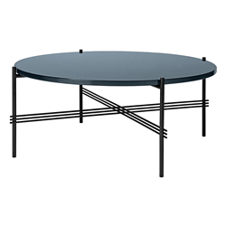 GUBI table basse ronde structure noire TS Ø 80 x 35 cm