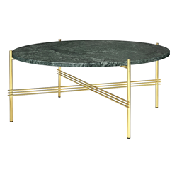 GUBI table basse ronde structure laiton TS Ø 80 x 35 cm