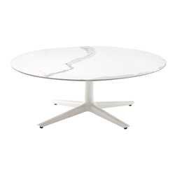 KARTELL table basse MULTIPLO LOW avec plateau rond Ø 118 cm