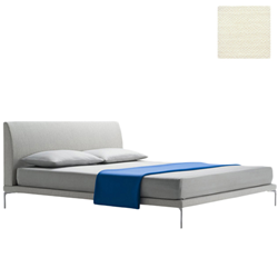 ZANOTTA lit deux personnes TALAMO avec pieds nickel satiné pour matelas 160 x 200 cm