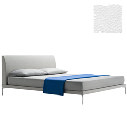 ZANOTTA lit deux personnes TALAMO avec pieds nickel satiné pour matelas 160 x 200 cm