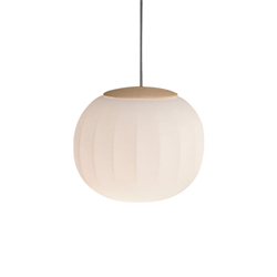 LUCEPLAN lampe à suspension LITA structure en frêne Ø 18 cm D92S18+D92/2