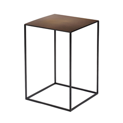 ZEUS table basse carré SLIM IRONY LOW TABLE 31 x 31 cm