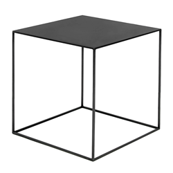 ZEUS table basse carré SLIM IRONY LOW TABLE 41 x 41 cm