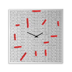 dESIGNoBJECT horloge murale CROSSWORD