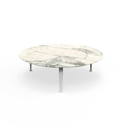 TALENTI table basse d'extérieur ronde Ø 120 cm CRUISE ALU Collection Icon