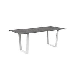 TALENTI table d'extérieur 160x100 cm ALABAMA ALU Collezione Premium