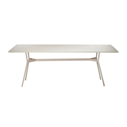 TRIBÙ table rectangulaire 210 x 98 cm d'extérieur BRANCH
