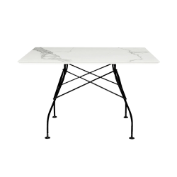 KARTELL table carrè GLOSSY MARBLE 118 x 118 cm