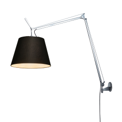 ARTEMIDE lampe murale applique TOLOMEO MEGA Ø 32 cm avec dimmer sur câble