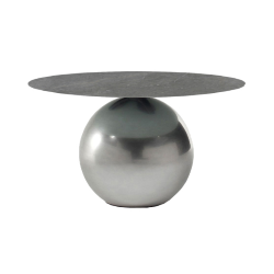 BONALDO table ronde CIRCUS Ø 140 cm base Clouded Chrome