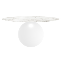 BONALDO table ronde CIRCUS Ø 160 cm base blanc opaque
