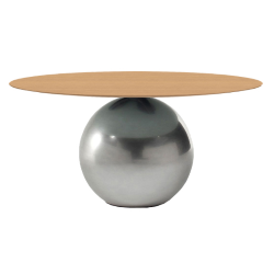BONALDO table ronde CIRCUS Ø 160 cm base Clouded Chrome