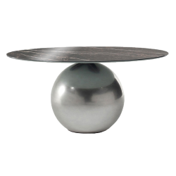 BONALDO table ronde CIRCUS Ø 160 cm base Clouded Chrome