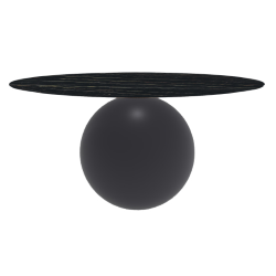 BONALDO table ronde CIRCUS Ø 160 cm base gris anthracite opaque