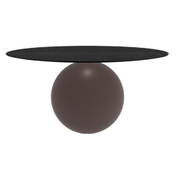 BONALDO table ronde CIRCUS Ø 160 cm base marron opaque