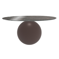 BONALDO table ronde CIRCUS Ø 160 cm base marron opaque