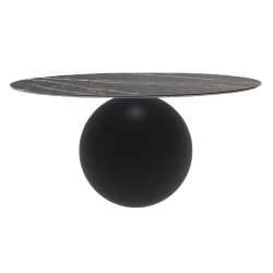 BONALDO table ronde CIRCUS Ø 160 cm base noir opaque