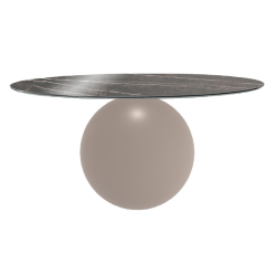 BONALDO table ronde CIRCUS Ø 160 cm base tourterelle opaque