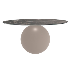 BONALDO table ronde CIRCUS Ø 160 cm base tourterelle opaque