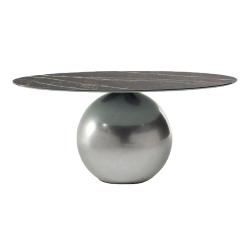 BONALDO table ronde CIRCUS Ø 180 cm base Clouded Chrome
