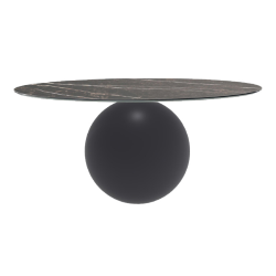 BONALDO table ronde CIRCUS Ø 180 cm base gris anthracite opaque
