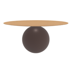BONALDO table ronde CIRCUS Ø 180 cm base marron opaque