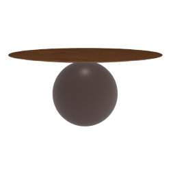 BONALDO table ronde CIRCUS Ø 180 cm base marron opaque