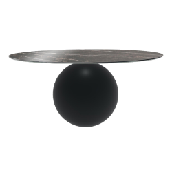 BONALDO table ronde CIRCUS Ø 180 cm base noir opaque