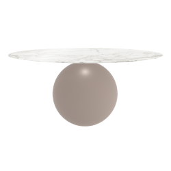 BONALDO table ronde CIRCUS Ø 180 cm base tourterelle opaque